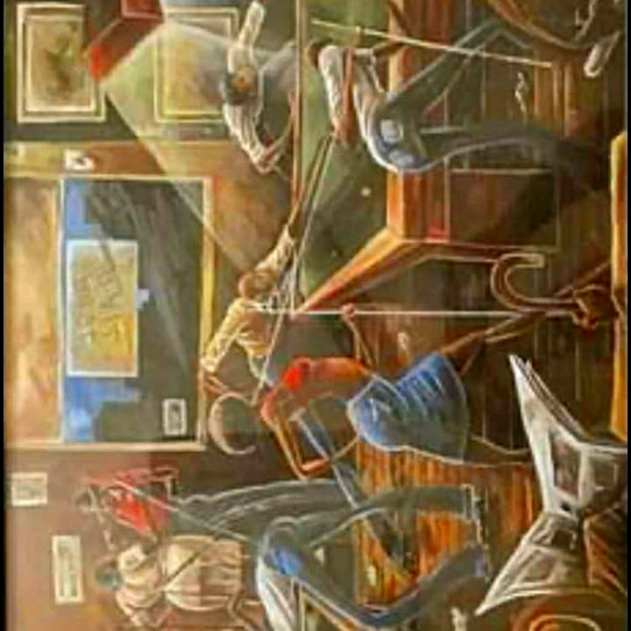 Painting by Frank Morrison